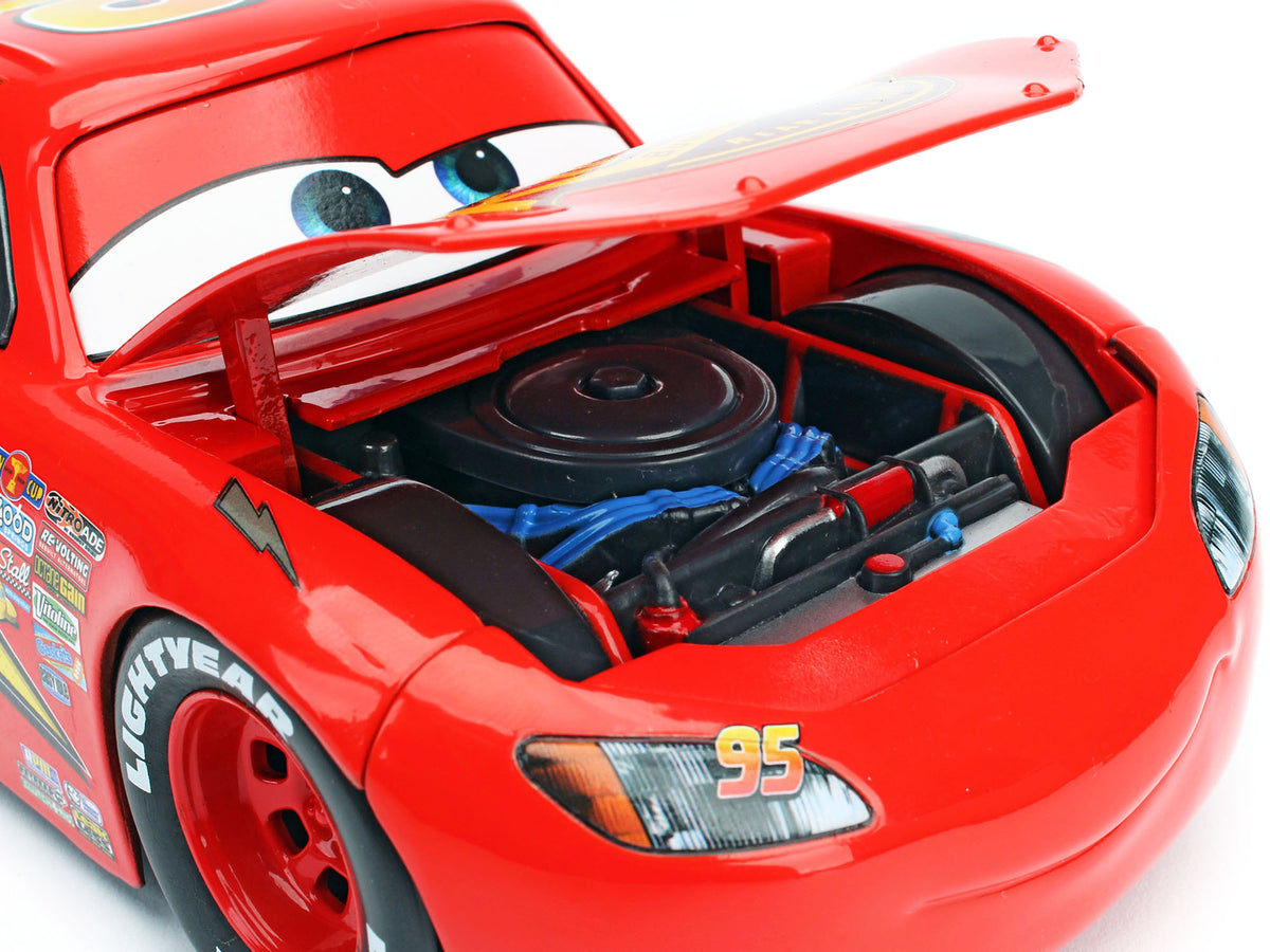 Lightning McQueen #95 Red with Extra Wheels Disney & Pixar 'Cars' Movie 'Hollywood Rides' Series Diecast Model Car by Jada