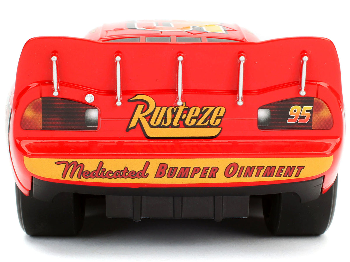 Lightning McQueen #95 Red with Extra Wheels Disney & Pixar 'Cars' Movie 'Hollywood Rides' Series Diecast Model Car by Jada