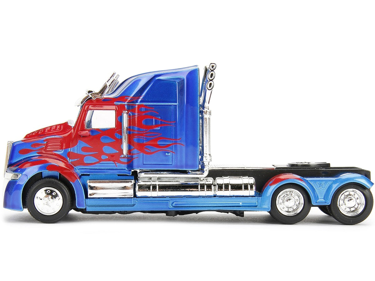 Western Star 5700 XE Phantom Truck Tractor Optimus Prime 'Transformers: The Last Knight' (2017) Movie 'Hollywood Rides' Series 1/32 Diecast Model Car by Jada