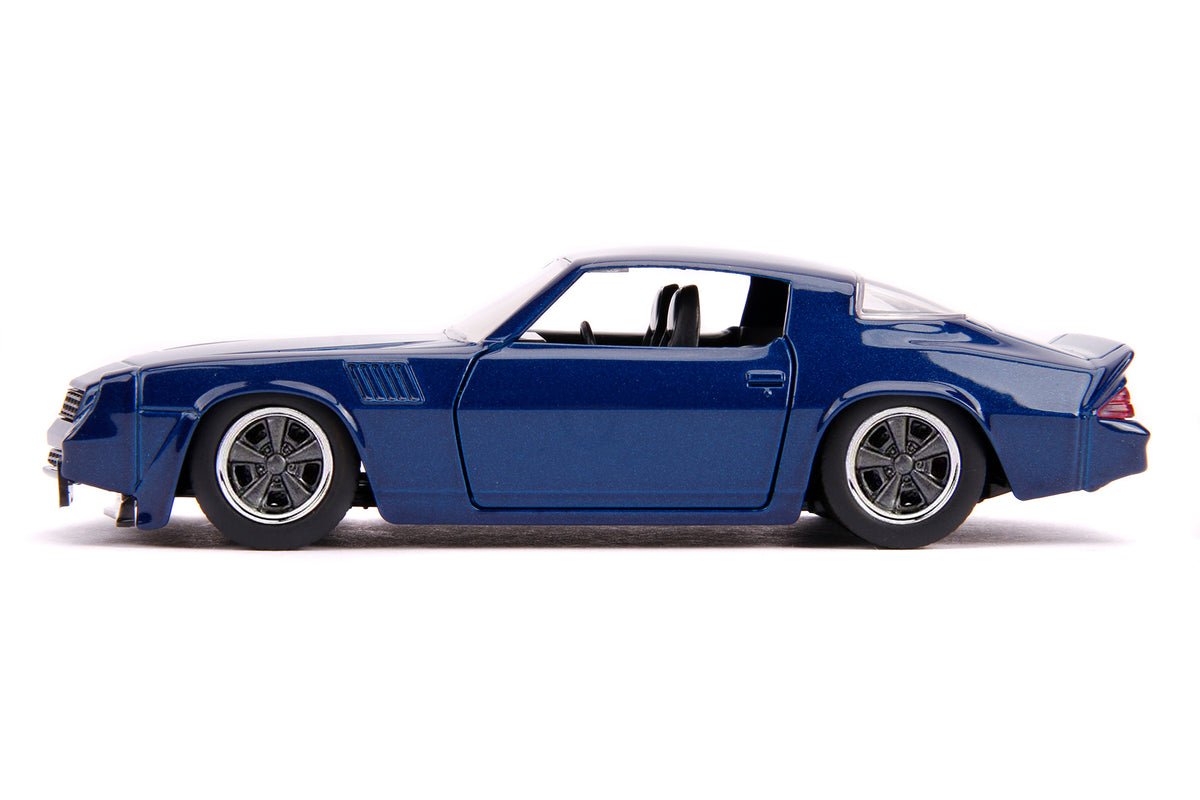 Billy's Chevrolet Camaro Z28 Metallic Dark Blue 'Stranger Things' (2016) TV Series 'Hollywood Rides' 1/32 Diecast Model Car by Jada
