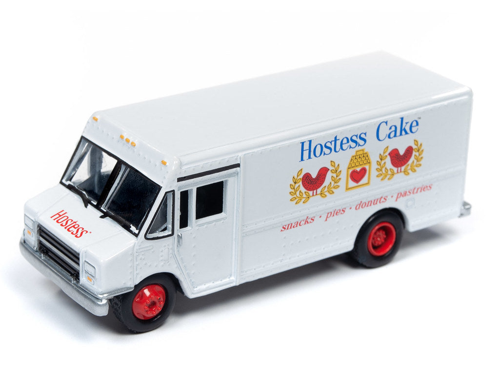 GMC Step Van White with 'Hostess' Country Billboard 'Johnny Lightning 50th Anniversary' 1/64 Diecast Model by Johnny Lightning