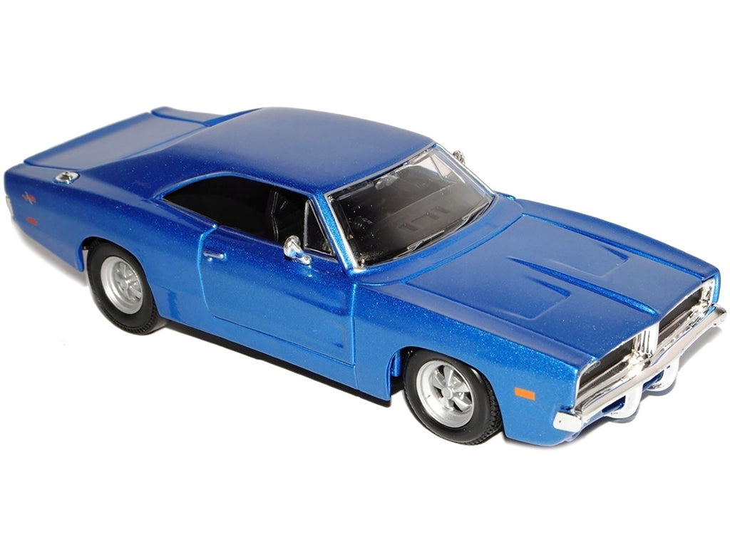 1969 Dodge Charger R/T Hemi Blue 1/25 Diecast Model Car by Maisto