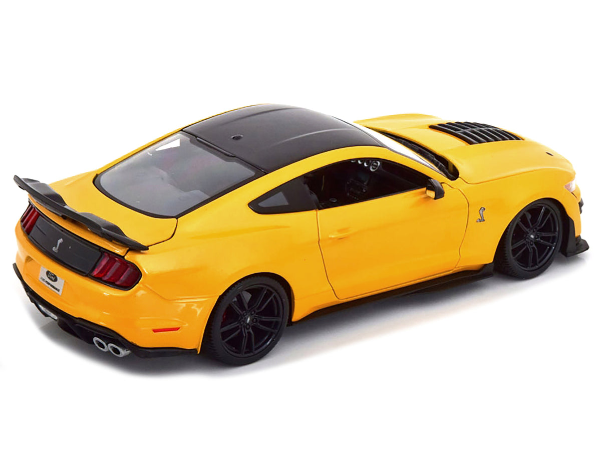 2020 Ford Mustang Shelby GT500 Yellow with Black Top 'Special Edition' 1/18 Diecast Model Car by Maisto