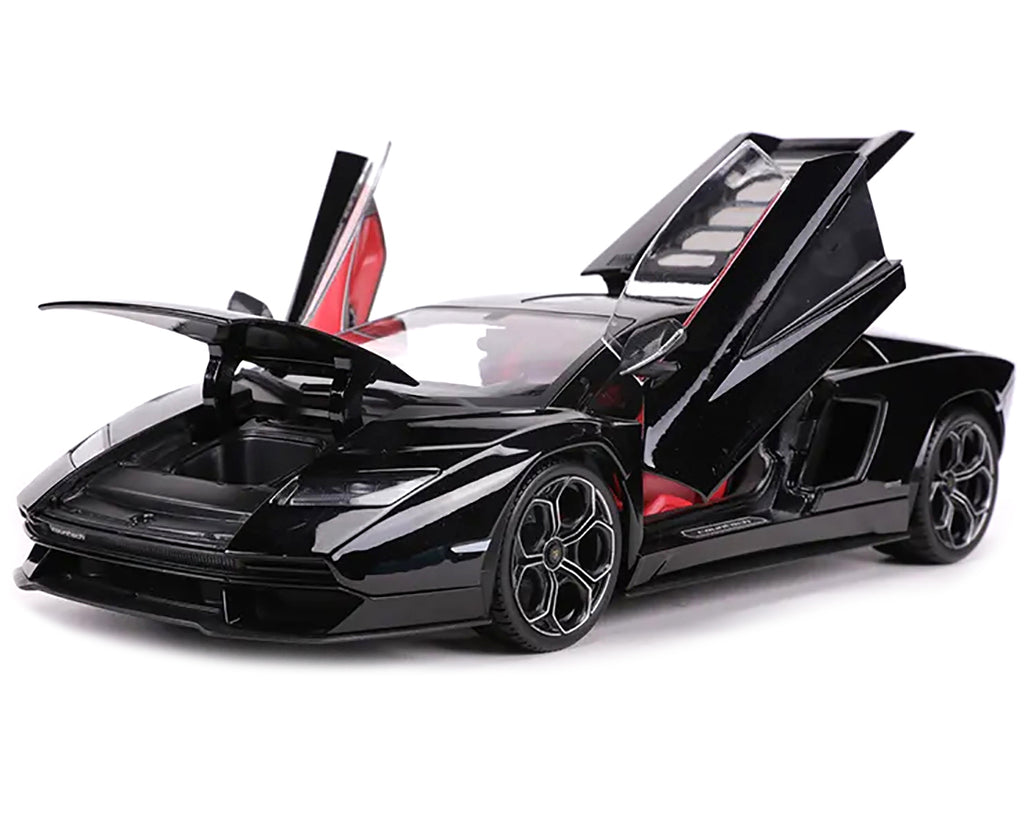 Lamborghini Countach LPI 800-4 Black with Red Interior 'Special Edition' 1/18 Diecast Model Car by Maisto