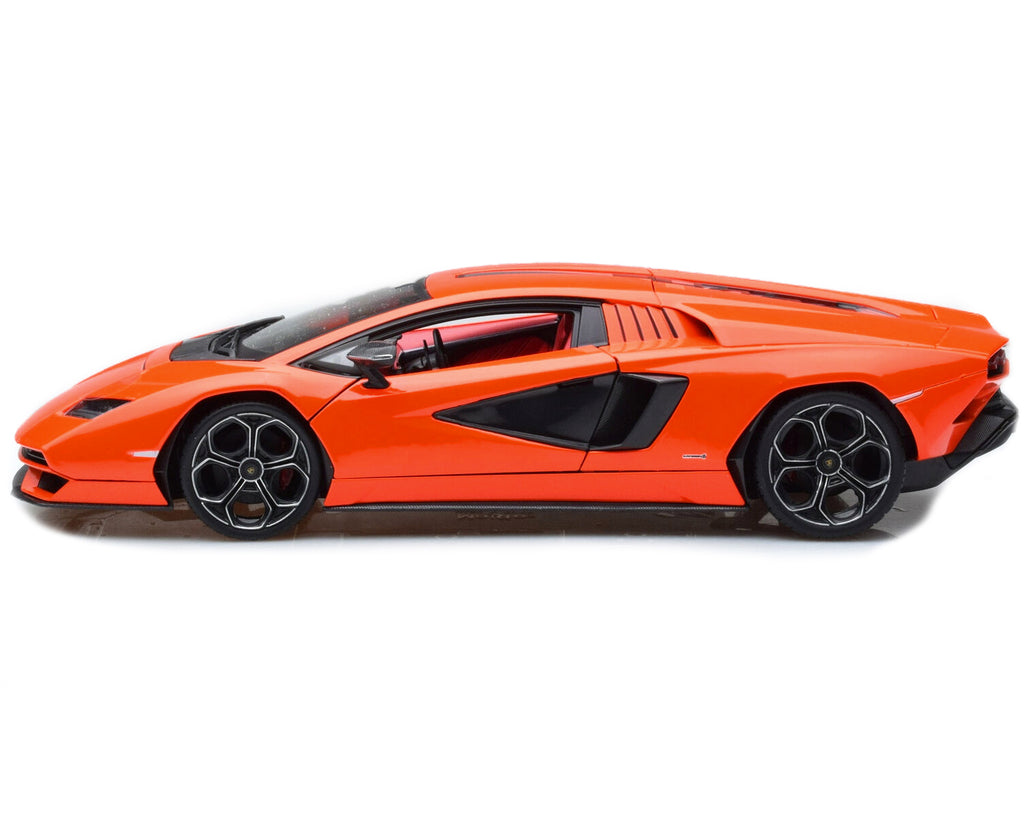 Lamborghini Countach LPI 800-4 Orange with Red Interior 'Special Edition' 1/18 Diecast Model Car by Maisto