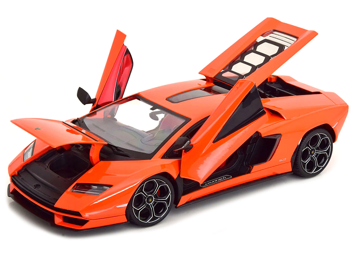 Lamborghini Countach LPI 800-4 Orange with Red Interior 'Special Edition' 1/18 Diecast Model Car by Maisto