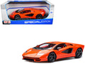 Lamborghini Countach LPI 800-4 Orange with Red Interior 'Special Edition' 1/18 Diecast Model Car by Maisto