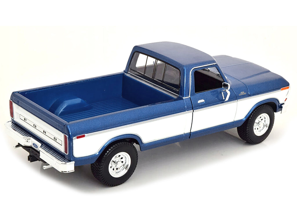 1979 Ford F-150 Ranger Pickup Truck Blue Metallic and Cream 'Special Edition' 1/18 Diecast Model Car by Maisto