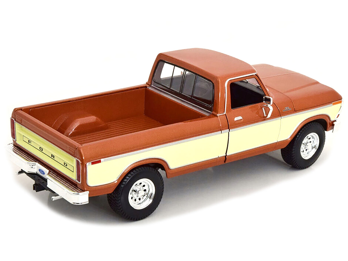1979 Ford F-150 Ranger Pickup Truck Brown Metallic and Cream 'Special Edition' 1/18 Diecast Model Car by Maisto