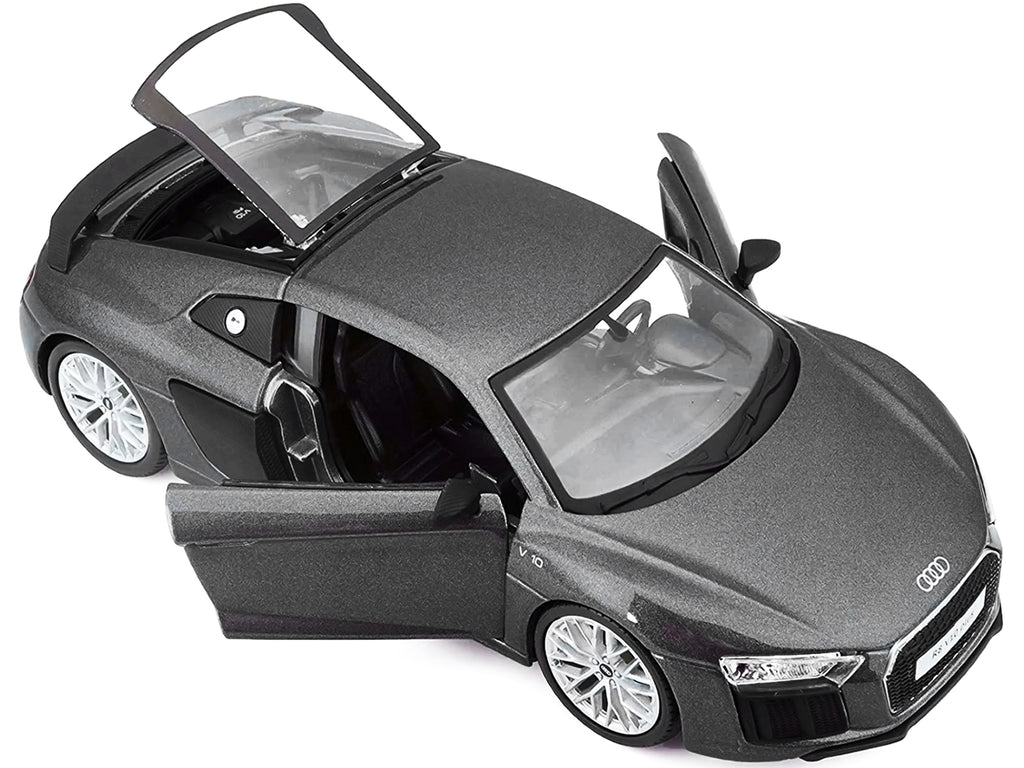 Audi R8 V10 Plus Gray Metallic 'Special Edition' 1/24 Diecast Model Car by Maisto