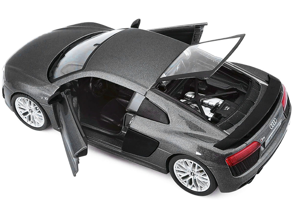 Audi R8 V10 Plus Gray Metallic 'Special Edition' 1/24 Diecast Model Car by Maisto