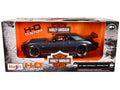 1968 Chevrolet Camaro Z/28 Dark Gray Metallic with Black and Orange Stripes 'Harley Davidson' 'H-D Custom' 1/24 Diecast Model Car by Maisto