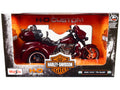 2021 Harley Davidson CVO Tri Glide Motorcycle Dark Red Metallic 'H-D Custom' 1/12 Diecast Model Car by Maisto