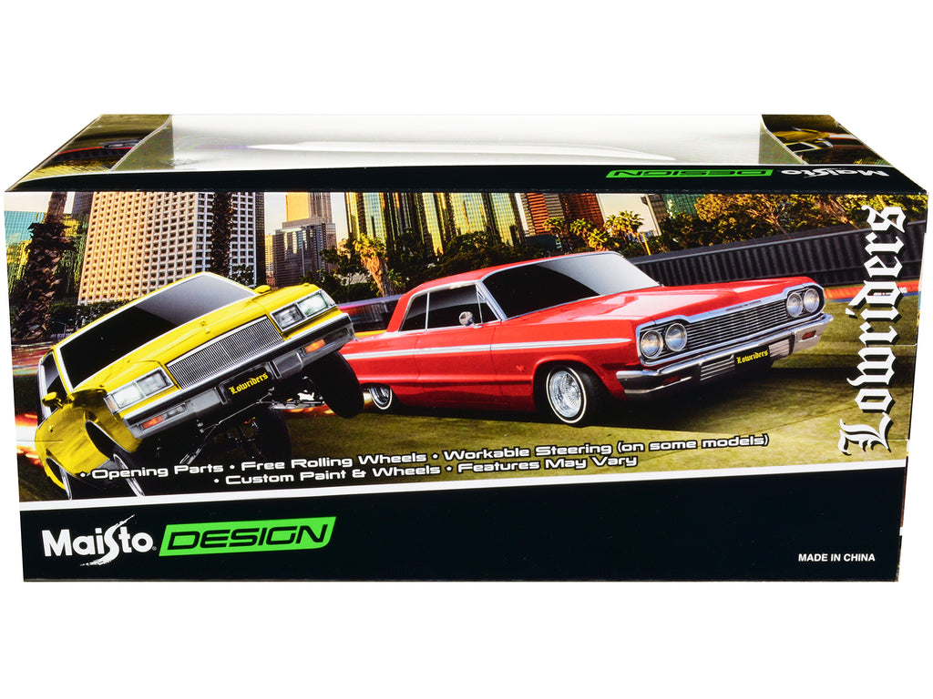 1965 Chevrolet El Camino Lowrider Gold Metallic with Graphics 'Lowriders' Series 1/25 Diecast Model Car by Maisto