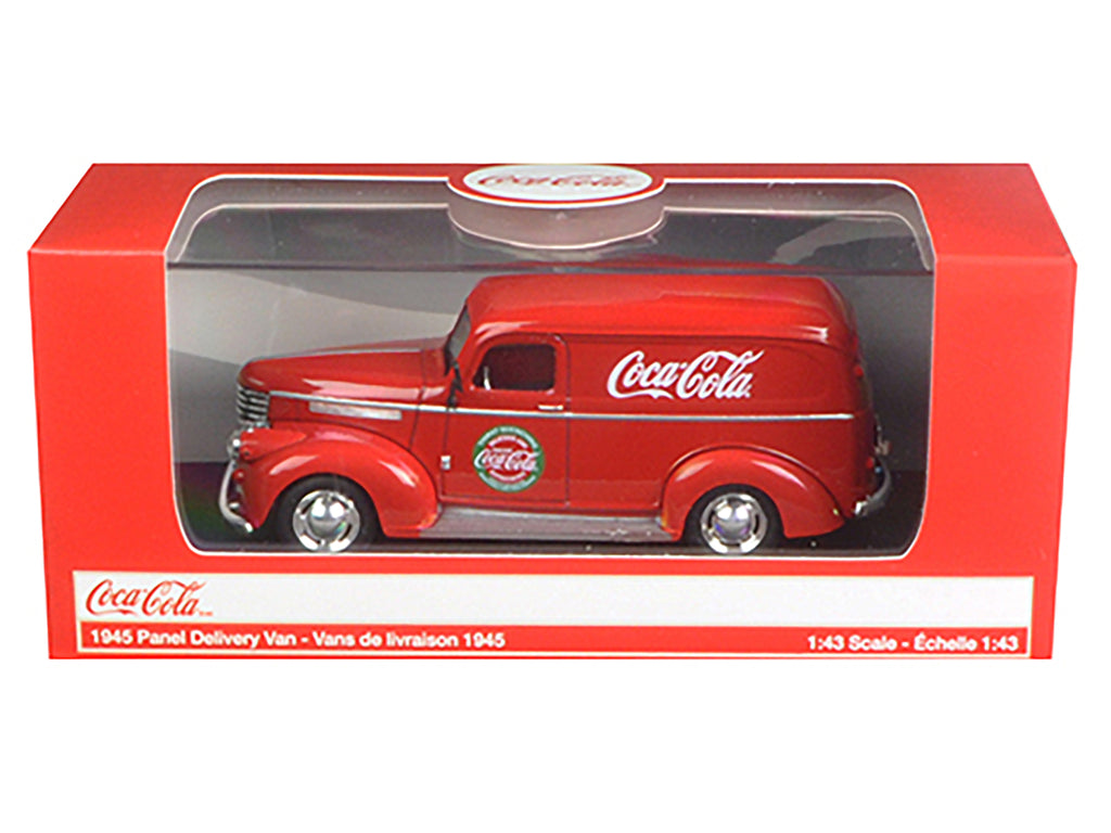 1945 Panel Delivery Van 'Coca-Cola' Red 1/43 Diecast Model Car by Motorcity Classics