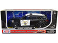 2022 Ford Police Interceptor Utility 'California Highway Patrol' Black and White 1/24 Diecast Model Car by Motormax