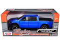 2019 RAM Rebel 1500 Crew Cab Pickup Truck Blue Metallic 'American Classics' Series 1/24-1/27 Diecast Model Car by Motormax