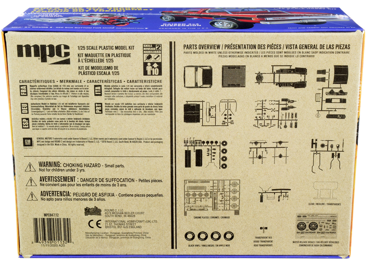 Skill 2 Model Kit 1984 GMC Pickup Truck (Molded in White) 'Deserter' 1/25 Scale Model by MPC