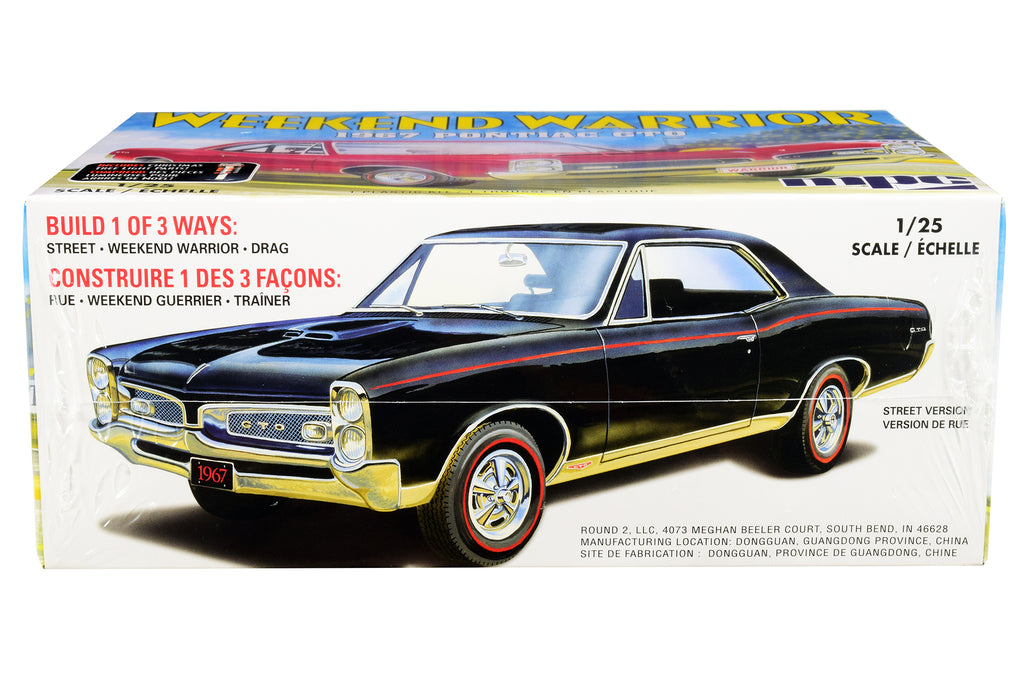 Skill 3 Model Kit 1967 Pontiac GTO 'Weekend Warrior' 3 in 1 Kit 1/25 Scale Model by MPC