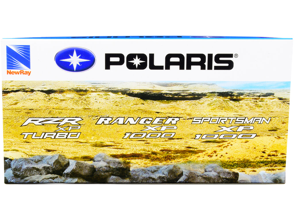 Polaris RZR XP Turbo DOHC Mini ATV Blue and Black Diecast Model by New Ray