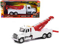 Freightliner 114SD Tow Truck White and Red 'Long Haul Trucker' Series 1/32 Diecast Model by New Ray