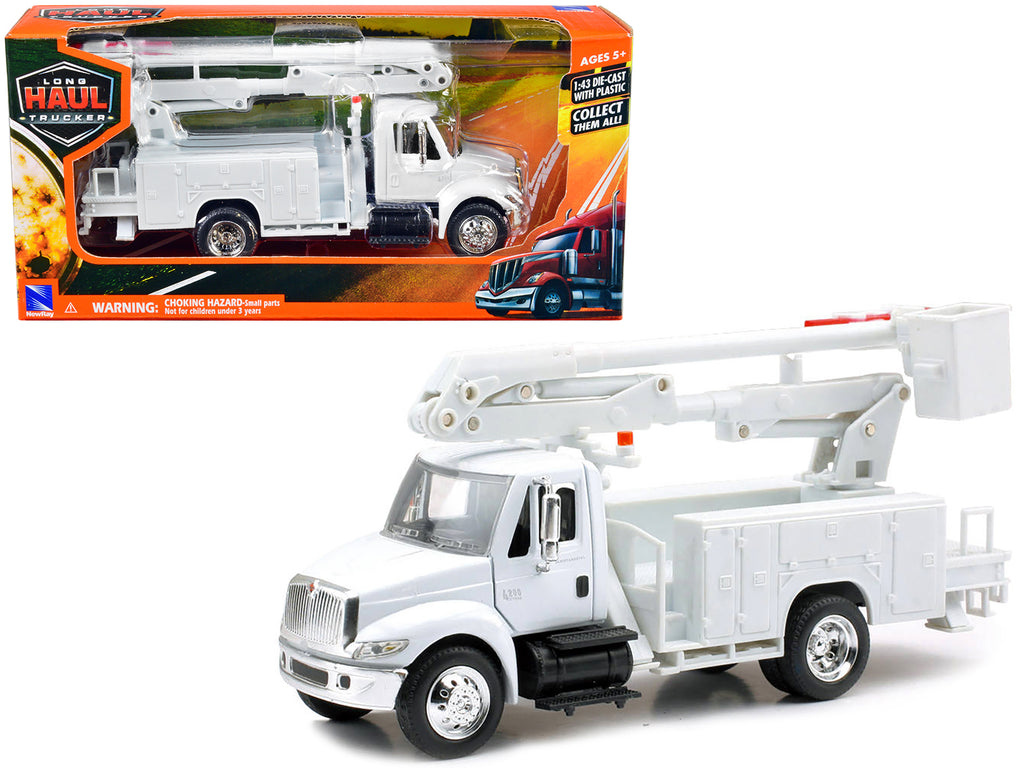 International 4200 Line Maintenance Service Truck White 'Long Haul Trucker' Series 1/43 Diecast Model by New Ray