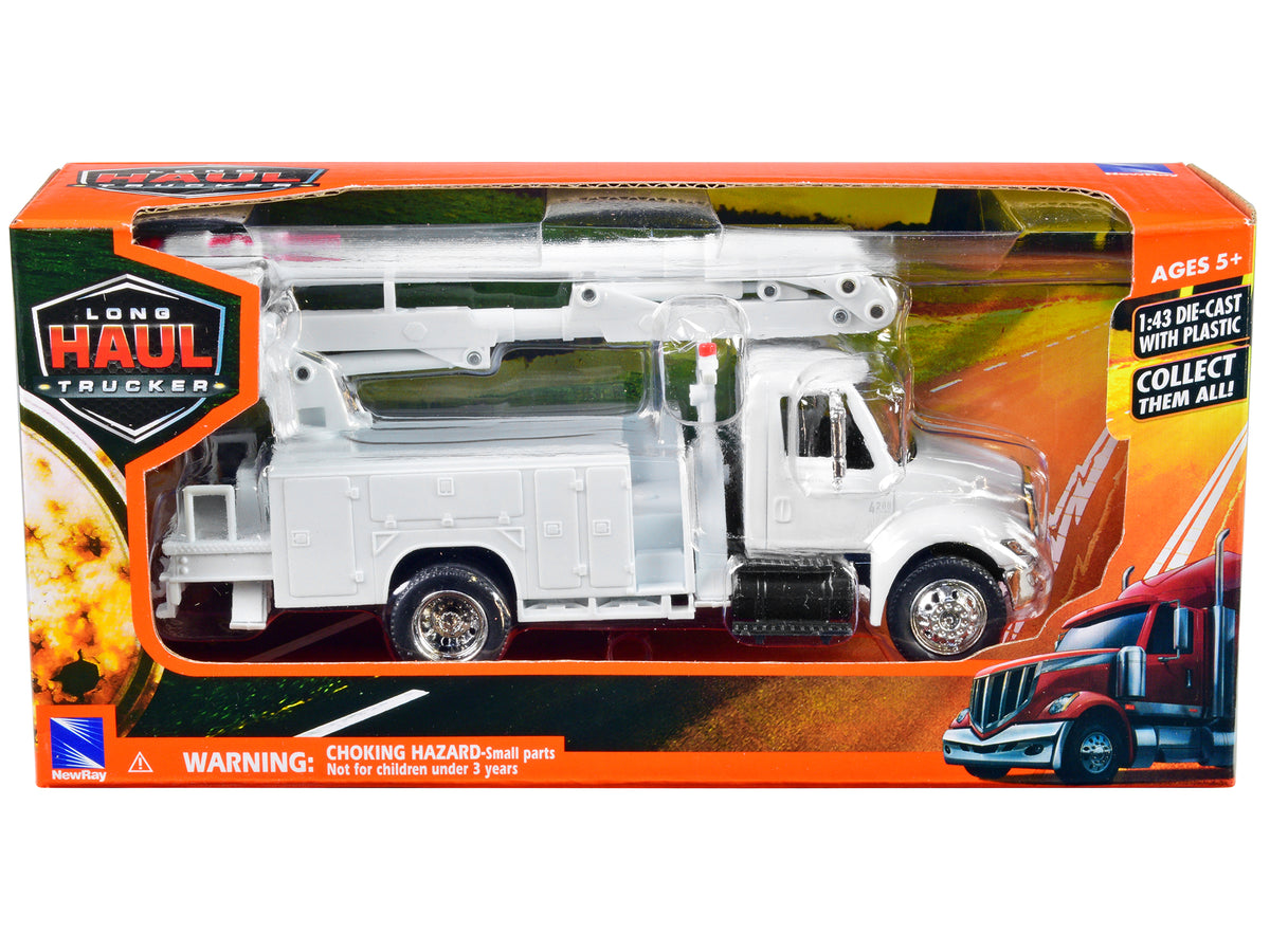 International 4200 Line Maintenance Service Truck White 'Long Haul Trucker' Series 1/43 Diecast Model by New Ray