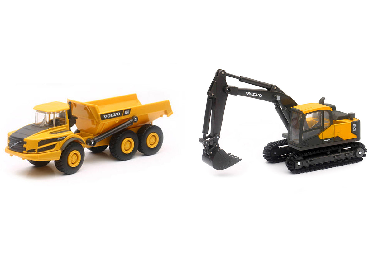 'Volvo Construction Vehicles' Set of 3 pieces Diecast Models by New Ray