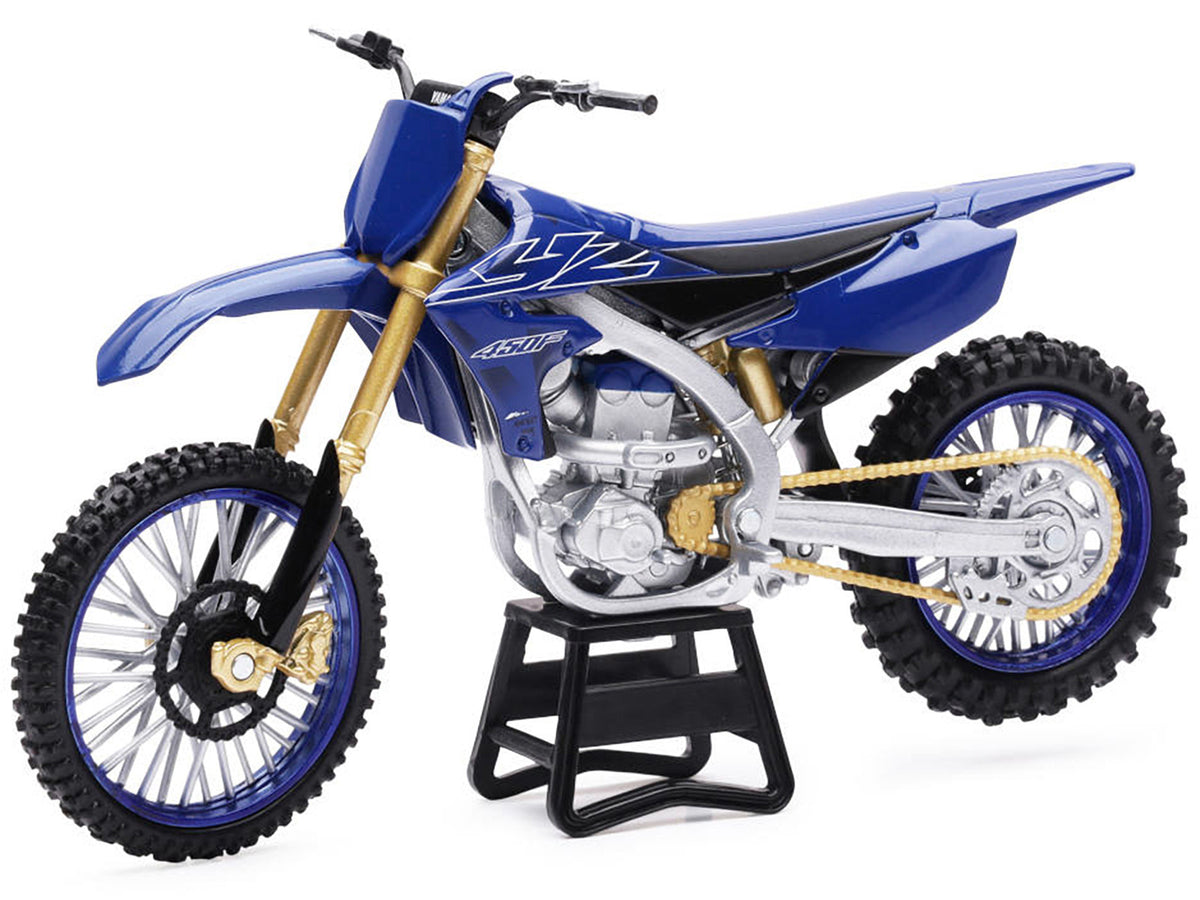Yamaha YZ450F Dirt Bike Motorcycle Blue and Black 1/6 Diecast Model by New Ray