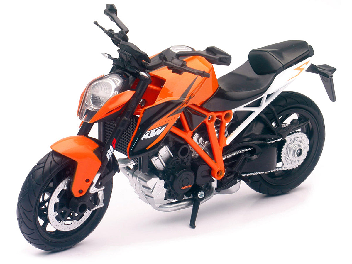 KTM 1290 Super Duke R Motorcycle Orange 1/12 Diecast Model by New Ray