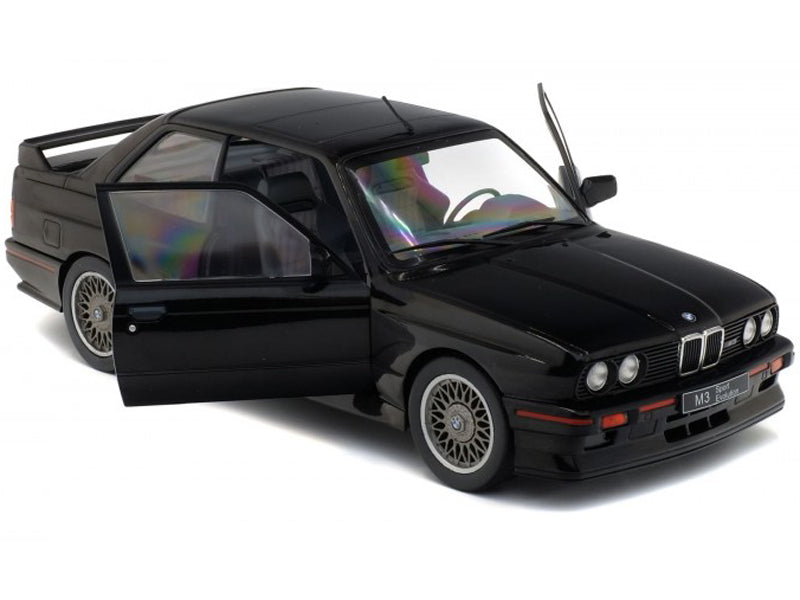 1990 BMW E30 Sport Evo Black 1/18 Diecast Model Car by Solido