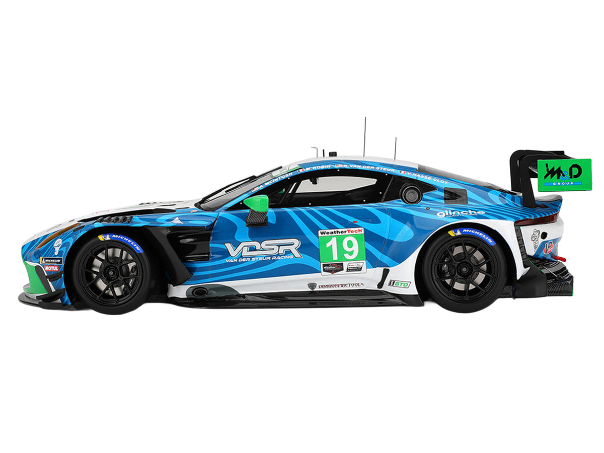 Aston Martin Vantage GT3 EVO #19 Valentin Hasse-Clot - Anthony McIntosh - Maxime Robin - Rory van der Steur 'van der Steur Racing' IMSA '24 Hours of Daytona' (2025) 1/18 Model Car by Top Speed