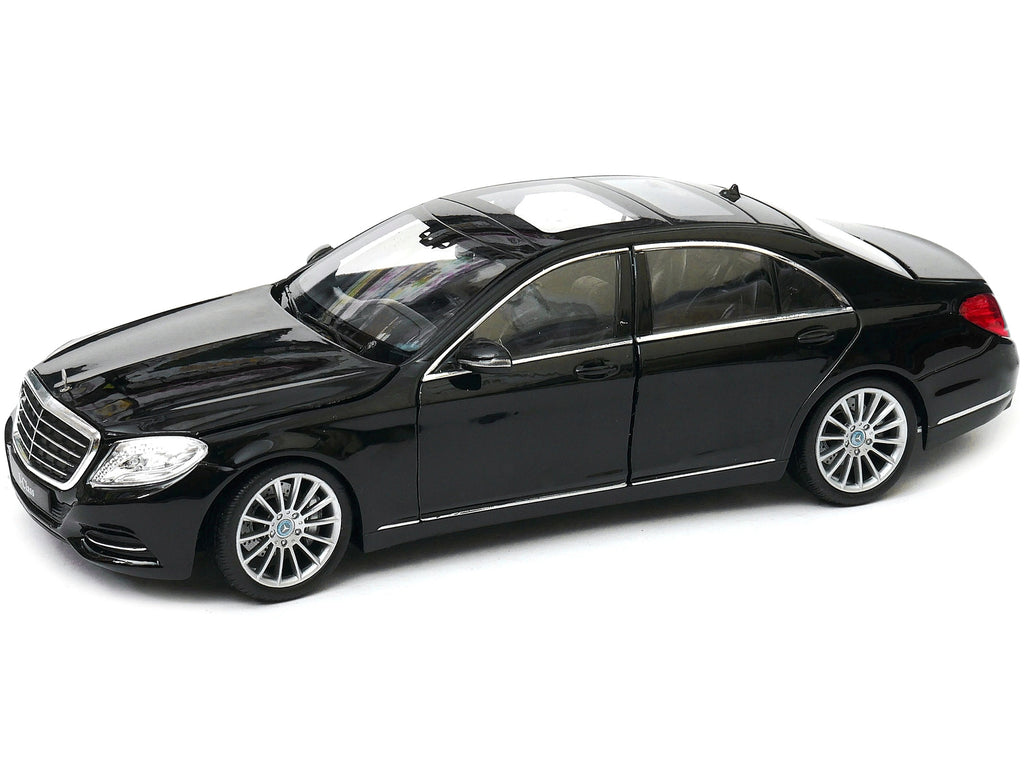 Mercedes Benz S Class with Sunroof Black 'NEX Models' 1/24 Diecast Model Car by Welly