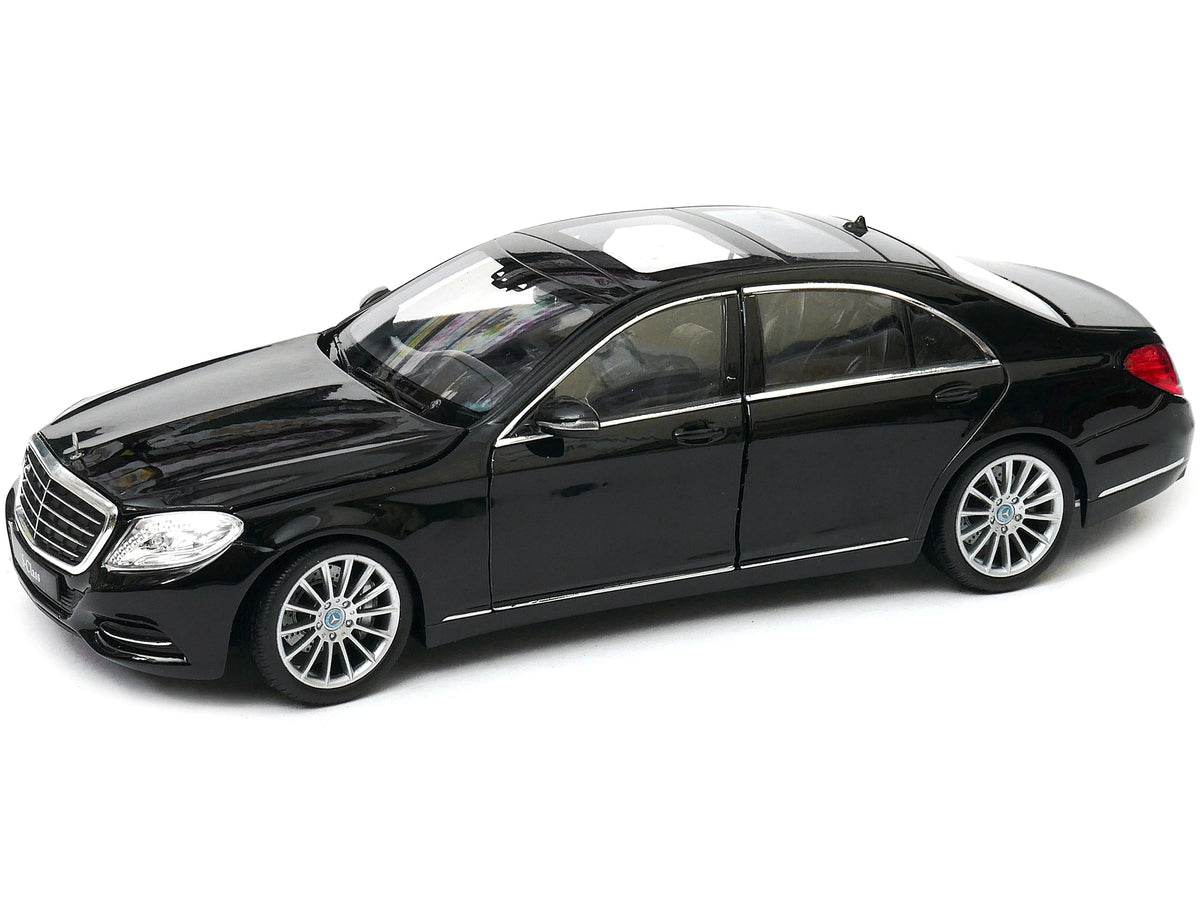 Mercedes Benz S Class with Sunroof Black 'NEX Models' 1/24 Diecast Model Car by Welly