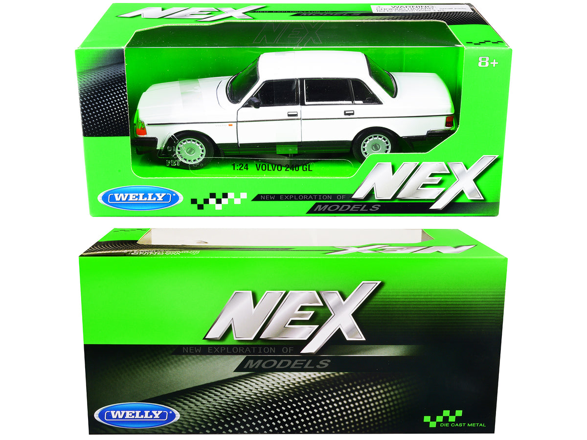 Volvo 240 GL White 'NEX Models' 1/24 Diecast Model Car by Welly